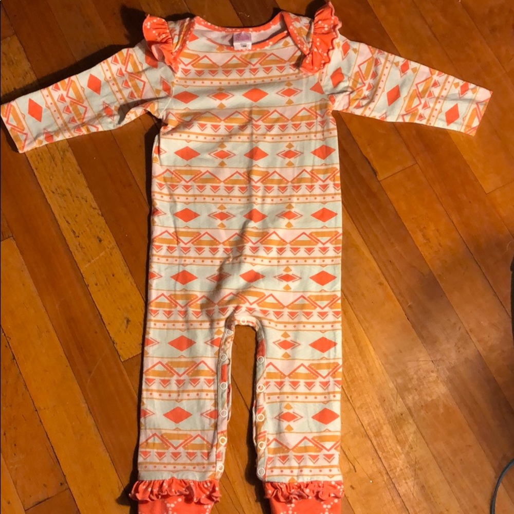 Sale 💕 2 for $30RicRac and Ruffles ssromper